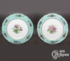 Тарелки с цветочным узором Александр II